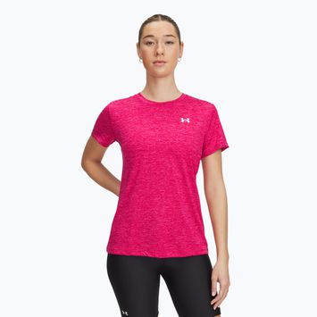 Dámské tričko Under Armour Tech C-Twist shaded fuchsia/white