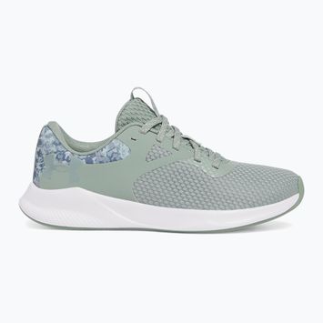 Dámské sportovní boty  Under Armour Charged Aurora 2+ silica green/white/metallic silica