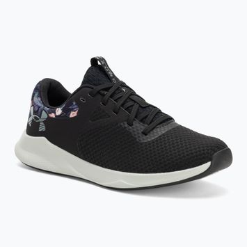 Dámské sportovní boty  Under Armour Charged Aurora 2+ black/hydro green/metallic warm silver