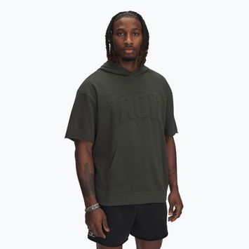 Pánská mikina Under Armour Project Rock SS Terry Hoody baroque green / baroque green