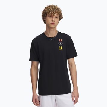 Pánské tričko  Under Armour 60/40S Evol Logo black/white/campus gold
