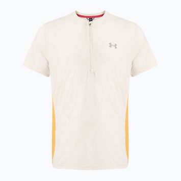 Pánské běžecké tričko Under Armour Trail Run Zip stone/noble gold/reflective