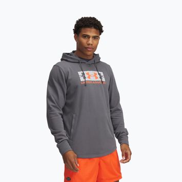 Pánská mikina Under Armour Rival Terry Logo castlerock/mod gray/fire