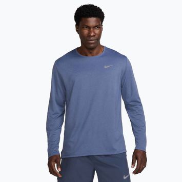 Pánské běžecké tričko Longsleeve Nike Miler Dri-Fit UV diffused blue