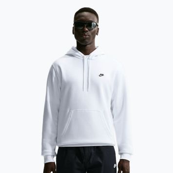 Pánská mikina Nike Club Pullover Hoodie white/white/black
