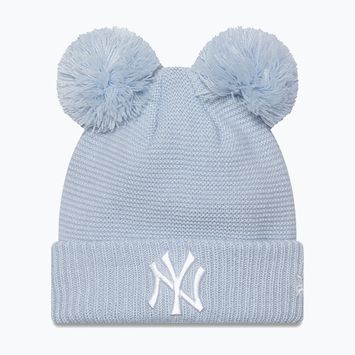 Dámská zimní čepice New Era Wmns Double Pom Nyy pastel blue