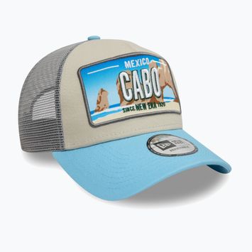 Kšiltovka  New Era Licence Plate Los Angeles Trucker light beige