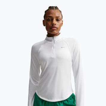 Dámské běžecké tričko s dlouhým rukávem Nike Tempo Swoosh Run Dri-Fit 1/4-Zip white/black