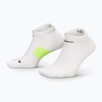 Ponožky Nike Running Midweight No-Show white/volt/black