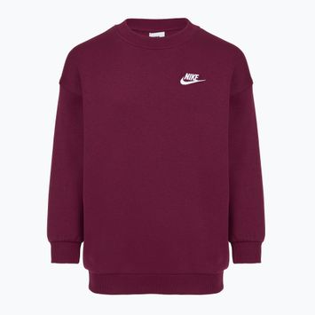 Dětská mikina Nike Sportswear Club Fleece burgundy/white