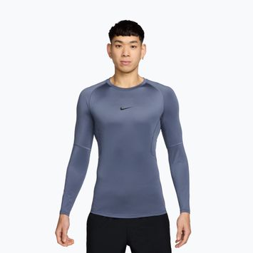 Pánské tréninkové tričko Longsleeve Nike Pro Dri-Fit Tight Fitness diffused blue/black