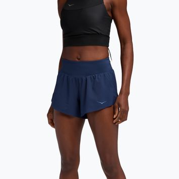 Dámské běžecké šortky HOKA Glide 4" midnight blue