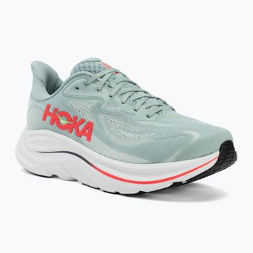 Pánské běžecké boty HOKA Clifton 10 Wide sage/neon flame