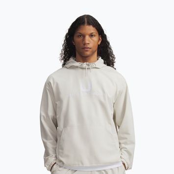 Pánská mikina Under Armour Unstoppable Woven Hoodie summit white/white