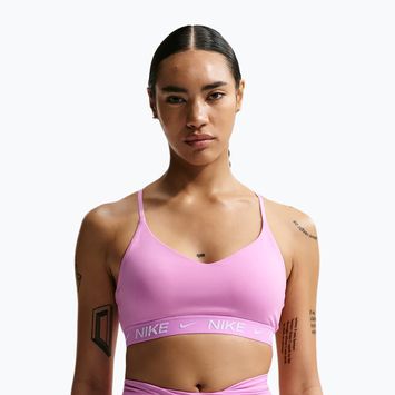 Tréninková podprsenka Nike Dri-Fit Indy Light Support light magenta/light magenta/white