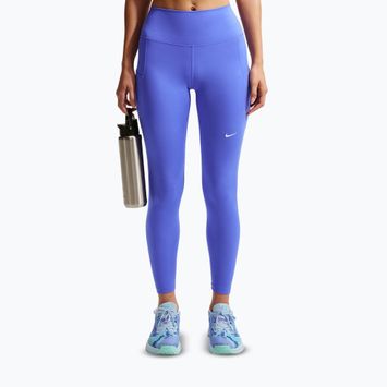 Dámské tréninkové legíny Nike One High-Waisted 7/8 sapphire/white