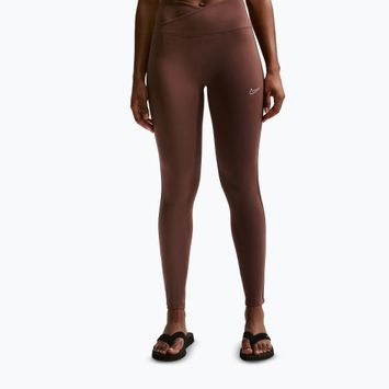 Dámské legíny Nike One High-Waisted Seamless light chocolate