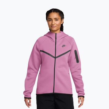 Dámská mikina Nike Sportswear Tech Fleece Windrunner light magenta/black