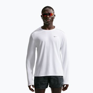 Pánské běžecké tričko Longsleeve Nike Miler Dri-Fit UV white