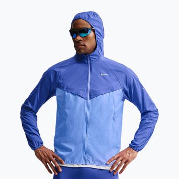 Pánská běžecká bunda Nike Stride Repel UV lapis/royal pulse