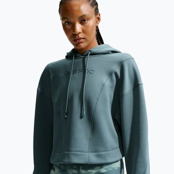 Dámská tréninková mikina Nike Pro Therma-Fit Hoodie mineral slate/white