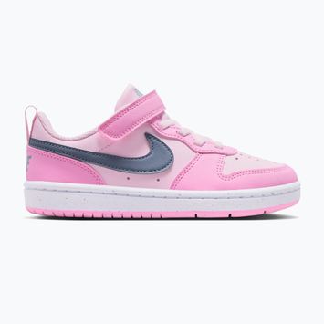 Dětské boty Nike Court Borough Low Recraft pink foam/pink rise/white/ashen slate