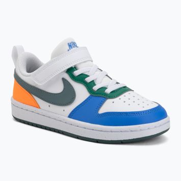 Dětské boty Nike Court Borough Low Recraft white/malachite/mineral slate