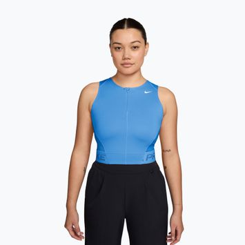 Dámské tréninkové tričko Nike Pro Dri-Fit university blue/light photo blue/white