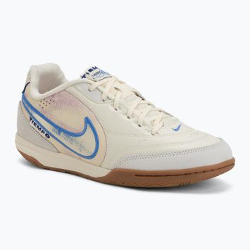 Pánské kopačky Nike Tiempo Streetgato PRM IC coconut milk/gum medium brown/blue crystal