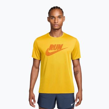 Pánské běžecké tričko Nike Miler Dri-Fit UV laser orange/total orange
