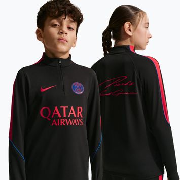 Dětská fotbalová mikina Nike Paris Saint-Germain Strike Dri-Fit Soccer Knit Drill Top black/global red/global red