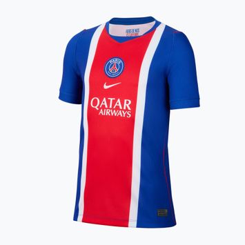 Dětské fotbalové tričko Nike Paris Saint-Germain Dri-Fit Stadium Home old royal/white/university red/white