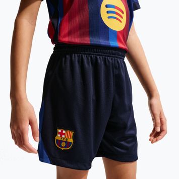 Dětské fotbalové šortky Nike FC Barcelona Dri-Fit Stadium Home blackened blue/mineral yellow