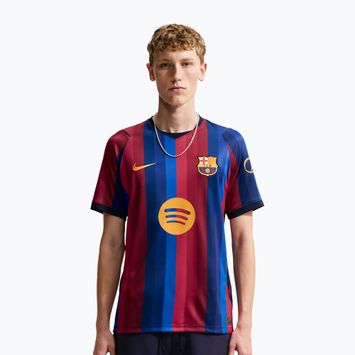 Pánské fotbalové tričko Nike FC Barcelona Dri-Fit Stadium Home deep garnet/blue void/mineral yellow