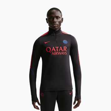 Pánská fotbalová mikina Nike Paris Saint-Germain Strike Dri-Fit Soccer Knit Drill Top black/global red/global red