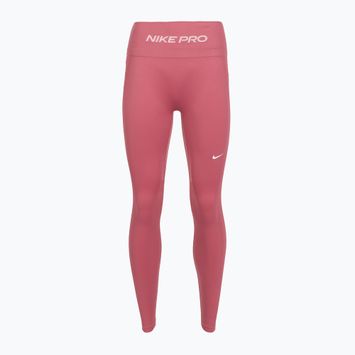 Dámské tréninkové legíny Nike Pro Seamless High Waisted 7/8 peony/white