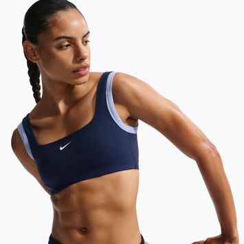 Tréninková podprsenka Nike One Light Support midnight navy/aluminium/white