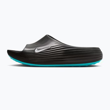 Pánské nazouváky Nike ReactX Rejuven8 black/gamma blue/metallic silver