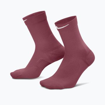 Ponožky Nike Run Midweight Crew pink smoke/pink rise/white