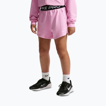 Dětské šortky Nike Pro Fleece pink rise/pink rise/black/white