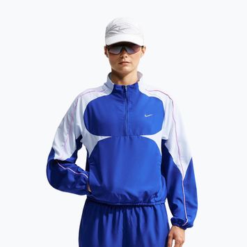 Dámská běžecká bunda Nike Tempo Dri-FIT 1/2-Zip old royal/football grey/pink rise