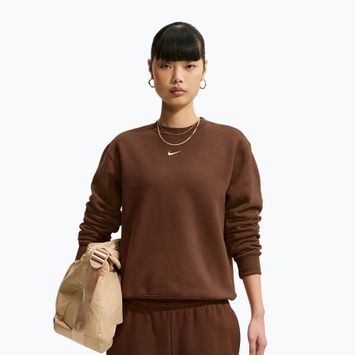 Dámská mikina Nike Studio Fleece cacao wow/sail