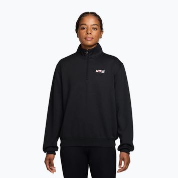 Dámská tréninková mikina Nike Studio Fleece Sport black/university red/white