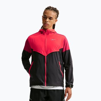 Pánská běžecká bunda Nike Impossibly Light Windrunner black/light crimson/tough red