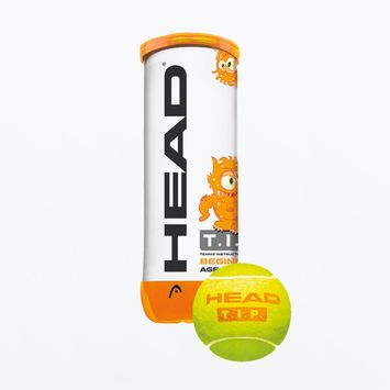 Sada dětských tenisových míčků 3 ks. HEAD Tip oranžová/žlutá 578123