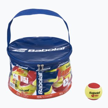 Tenisové míčky Babolat Red Felt 24 ks žluto-červené 516005