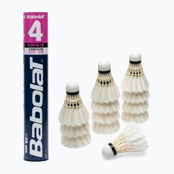 BABOLAT badmintonové člunky 4 x12 (78) bílé 133907