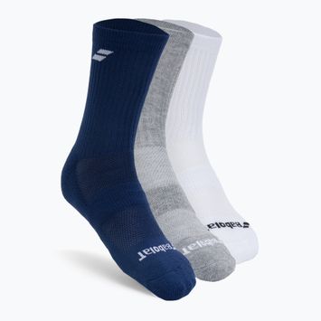 Tenisové ponožky BABOLAT 3 pack white-grey-blue 5UA1371