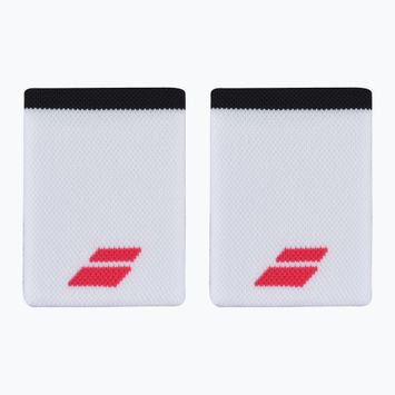 Potítka  Babolat Logo Jumbo Wristband 2 ks white/strike red