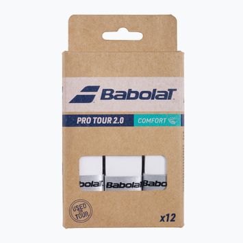 Omotávka na tenisovou raketu Babolat Pro Tour 2.0 12 ks white